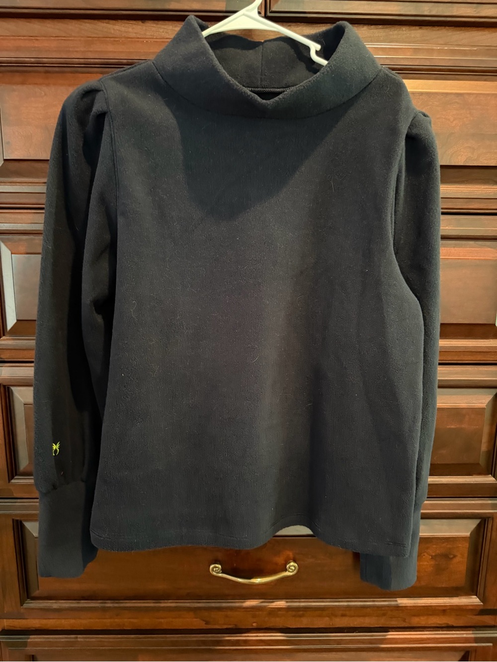 Dudley Stephens Funnel Neck puff sleeve fleece